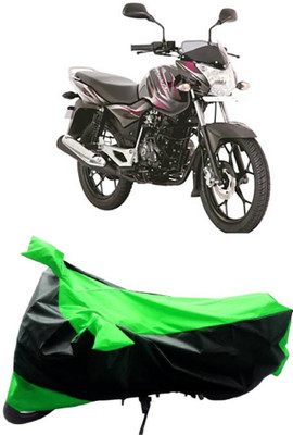 MMSSTAR Waterproof Two Wheeler Cover for Bajaj(Discover 150 s, Green, Black)