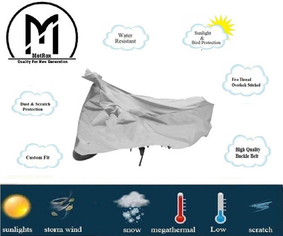 MoTRoX Two Wheeler Cover for Bajaj(Avenger 150 Street, Silver)