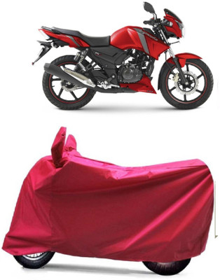 MoTRoX Two Wheeler Cover for TVS(Apache RTR 160, Red)