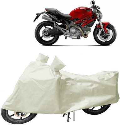 MoTRoX Two Wheeler Cover for Bajaj(Discover 150 f, White)