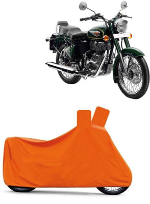 MoTRoX Two Wheeler Cover for Royal Enfield(Bullet 500, Orange)
