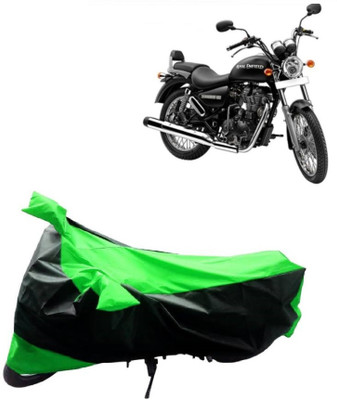 MoTRoX Two Wheeler Cover for Royal Enfield(Thunderbird 500, Green, Black)