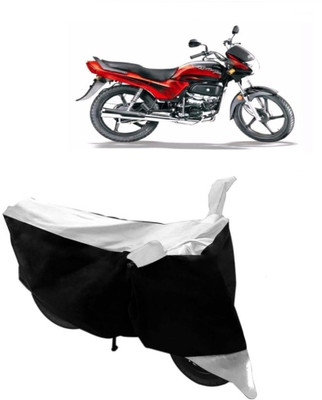 BIKECOVER Two Wheeler Cover for Hero(Passion Plus, White)