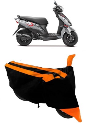 MoTRoX Two Wheeler Cover for Suzuki(Let's, Orange)