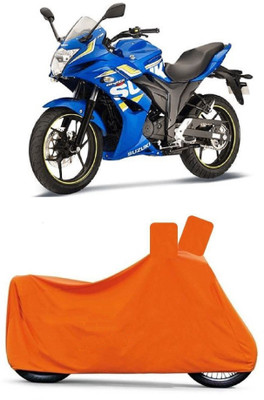MoTRoX Two Wheeler Cover for Suzuki(Gixxer SF, Orange)