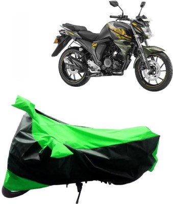 MMSSTAR Waterproof Two Wheeler Cover for Yamaha(FZ-S, Green, Black)