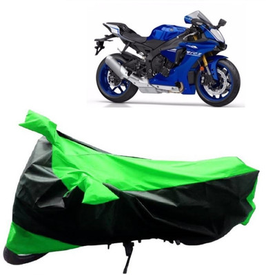 MMSSTAR Waterproof Two Wheeler Cover for Yamaha(YZF R1, Green, Black)