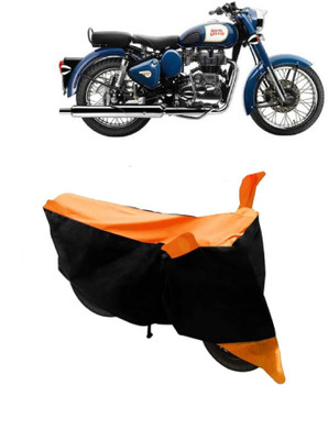 MoTRoX Two Wheeler Cover for Royal Enfield(Bullet 350, Orange)