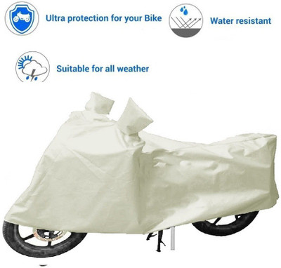 MoTRoX Two Wheeler Cover for Royal Enfield(Bobber 350, White)