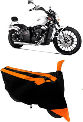 MoTRoX Two Wheeler Cover for Royal Enfield(Bobber 350, Orange)