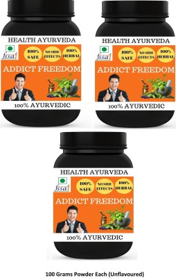 Health Ayurveda Addict Freedom | Free From Addiction - 100 gms Powder(Pack Of 3)(3 x 100 g)