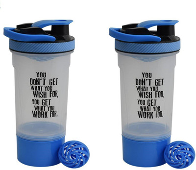 GreenBee My Gym 700 ml Shaker(Pack of 2, Clear)