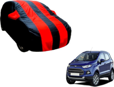 Flipkart SmartBuy Car Cover For Ford Ecosport (With Mirror Pockets)(Black, Red)