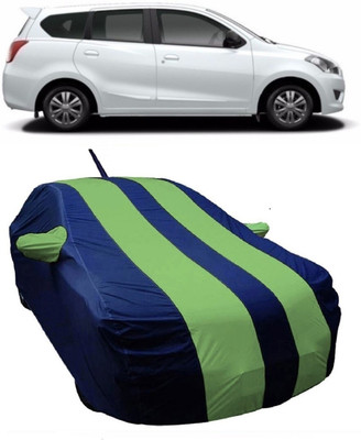 MoTRoX Car Cover For Nissan Go (With Mirror Pockets)(Green)