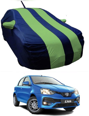 MoTRoX Car Cover For Toyota Etios Liva (With Mirror Pockets)(Green)