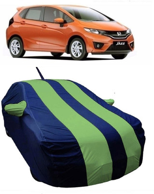 MoTRoX Car Cover For Honda Jazz (With Mirror Pockets)(Green)