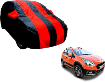 Flipkart SmartBuy Car Cover For Fiat Avventura (With Mirror Pockets)(Black, Red)