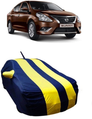 MoTRoX Car Cover For Nissan Sunny (With Mirror Pockets)(Yellow)