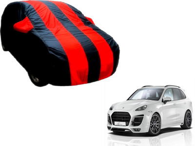 Flipkart SmartBuy Car Cover For Porsche Cayenne (With Mirror Pockets)(Black, Red)