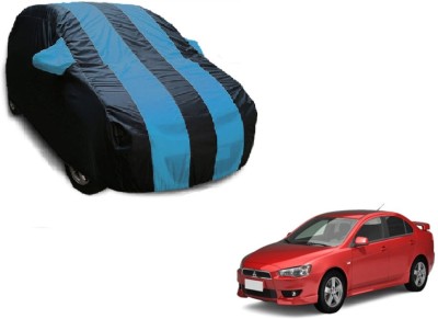 Flipkart SmartBuy Car Cover For Mitsubishi Lancer (With Mirror Pockets)(Black, Blue)