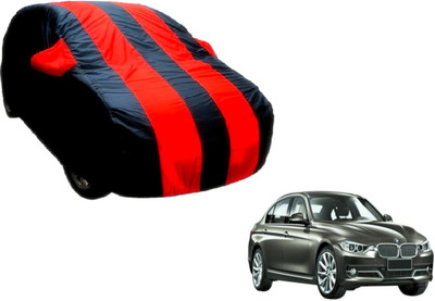 Flipkart SmartBuy Car Cover For BMW 3 Series (With Mirror Pockets)(Black, Red)
