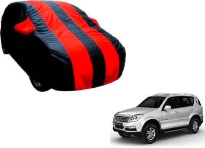 Flipkart SmartBuy Car Cover For SsangYong Rexton (With Mirror Pockets)(Black, Red)