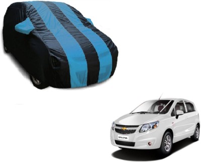 Flipkart SmartBuy Car Cover For Chevrolet Sail U-VA (With Mirror Pockets)(Black, Blue)