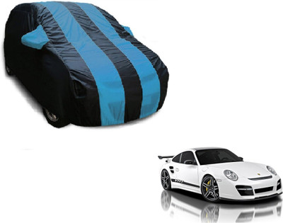 Flipkart SmartBuy Car Cover For Porsche Cayman (With Mirror Pockets)(Black, Blue)