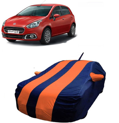 MoTRoX Car Cover For Fiat Punto Evo (With Mirror Pockets)(Red)