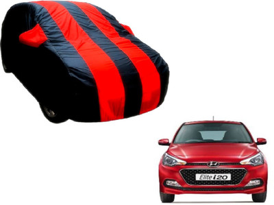 Flipkart SmartBuy Car Cover For Hyundai i20 Active (With Mirror Pockets)(Black, Red)