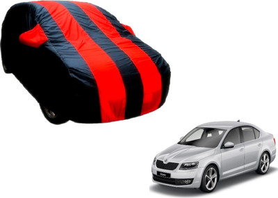 Flipkart SmartBuy Car Cover For Skoda Octavia (With Mirror Pockets)(Black, Red)