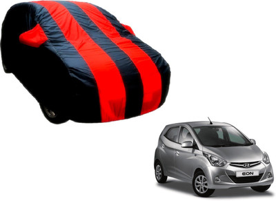 Flipkart SmartBuy Car Cover For Hyundai Eon (With Mirror Pockets)(Black, Red)