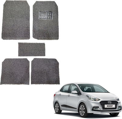 Oshotto Rubber, Plastic Standard Mat For  Hyundai Xcent(Black)