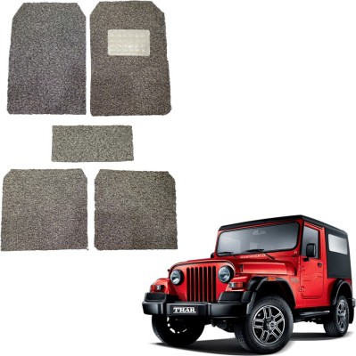 Oshotto Rubber, Plastic Standard Mat For  Mahindra Thar(Beige)