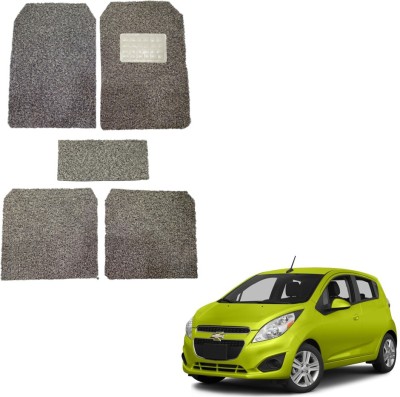 Oshotto Rubber, Plastic Standard Mat For  Chevrolet Spark(Beige)