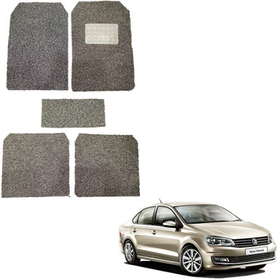 Oshotto Rubber, Plastic Standard Mat For  Volkswagen Vento(Beige)