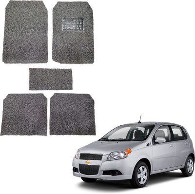Oshotto Rubber, Plastic Standard Mat For  Chevrolet Aveo(Black)