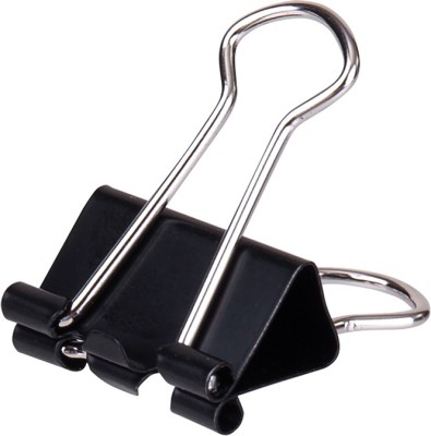 Deli W38565 Start 19 Metal Binder Clip(Set of 144, Black)