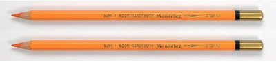 KOHINOOR Mondeluz Artist's Water Soluble Coloured Pencils Hexagonal Shaped Color Pencils(Set of 2, Chromium Orange)