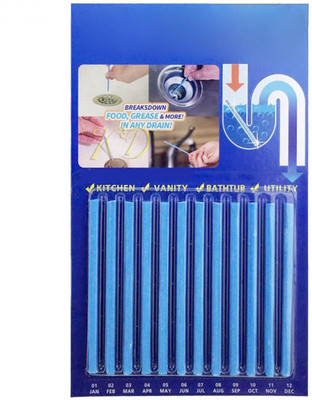 CHESHTHA 12 pcs Sani Sticks Drain Cleaner and odor remover Kitchen Plunger Multi-purpose Plunger