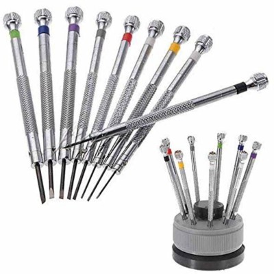 DIY Crafts DIY Crafts9x0.5mm-2.5mm Glasse Flat Blade Slotted Screwdriver Repair Tools Seth Precision Screwdriver Set(Pack of 1)