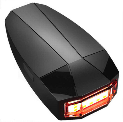 Protos India.Net Bike Bicycle USB Rechargeable Wireless Remote Control Anti-Theft Alarm Bell LED Rear Break Light(Black)