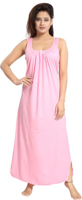 Mallinath Women Nighty(Pink)