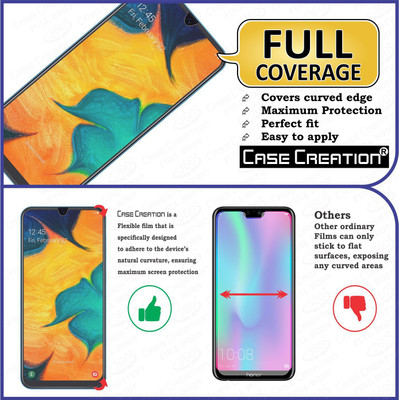 CASE CREATION Front and Back Screen Guard for Samsung Galaxy A30, Samsung Galaxy A30s, Samsung Galaxy A50, Samsung Galaxy A50s, Samsung Galaxy M30, Samsung Galaxy M30s, Samsung Galaxy A20(Pack of 2)