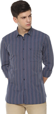 Allen Solly Men Striped Casual Blue Shirt