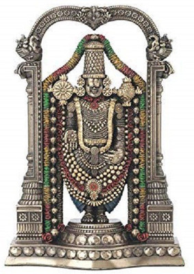 Collectible India Tirupati Balaji Idol Statue - Lord Venkateswara Decorative Decorative Showpiece - 20.32 cm(Polyresin, Multicolor)