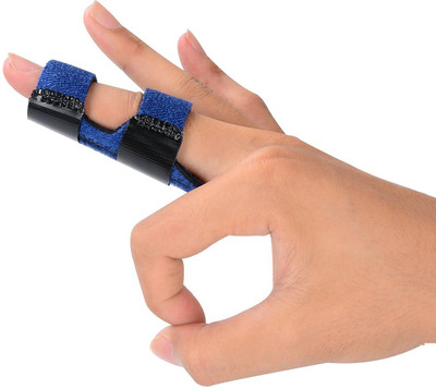 SBE Finger Splint Adjustable Protective Sleeve Pain relief (1 Pc) Splints(Black)