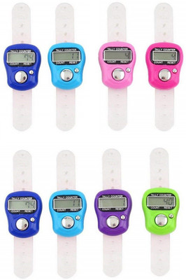 Aryshaa Tally Counter Digital Electronic Counter - Color multi (Pack of 8) Digital Tally Counter(Multicolor Pack of 8)