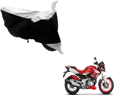 MOCKHE Two Wheeler Cover for Hero(Xtreme, Black, Silver)