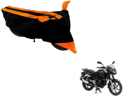 Amanzo Two Wheeler Cover for Bajaj(Pulsar 150, Black, Orange)